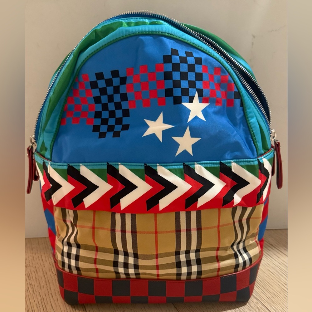 Brand New Burberry Multi Geometric Backpack for kids or adults  - with tags